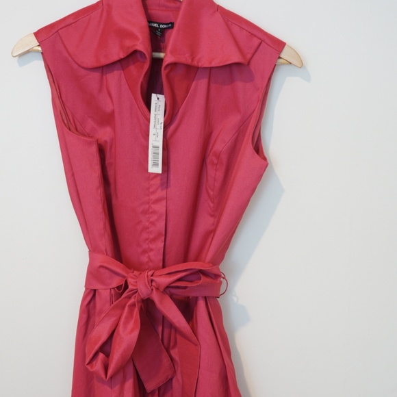 NWT Samuel Dong Belted Bubble Dress Summer - Picture 6 of 7
